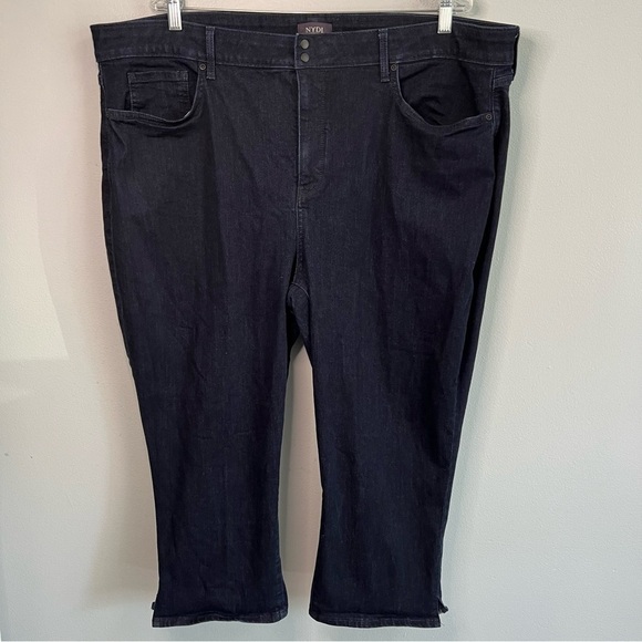 NYDJ Women's Cool Embrace Ankle Jeans Plus Sz 24W Snap Button Dark Wash - Picture 4 of 9
